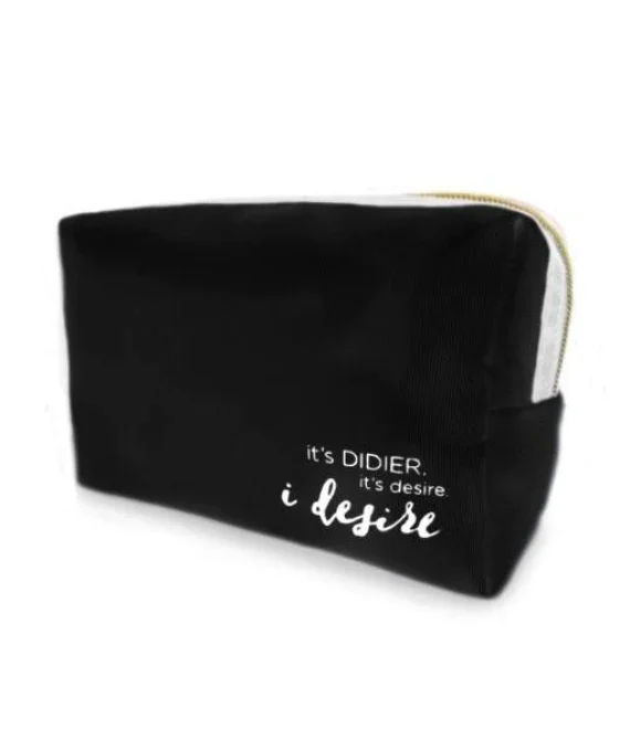 Cosmetic bag „Didier Lab”, dark grey, 18x8x18cm