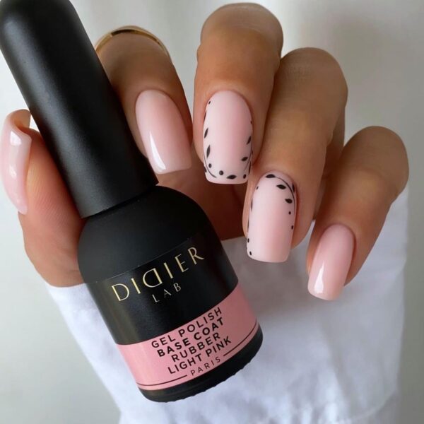 Gel polish, Rubber Base Coat, Light Pink, 10мл - imagine 2