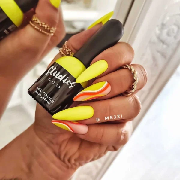 LAC GEL STUDIOS DIDIER - NEON YELLOW, 8ML - imagine 2