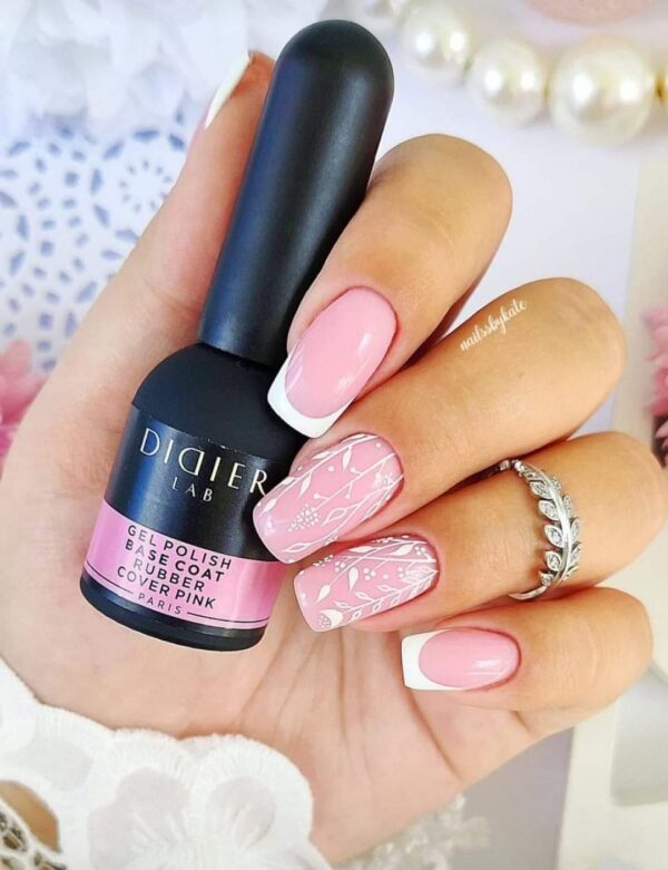 Gel polish, Rubber Base Coat, Cover Pink, 10мл - imagine 2