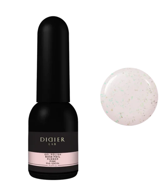 Gel polish, Rubber Foil Base Coat, Pink, 10мл