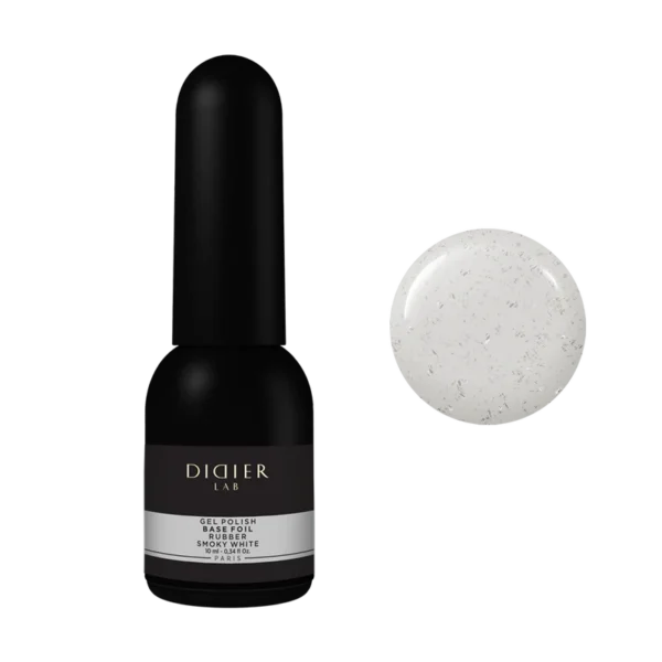 Gel polish, Rubber Foil Base Coat, Smoky white, 10мл