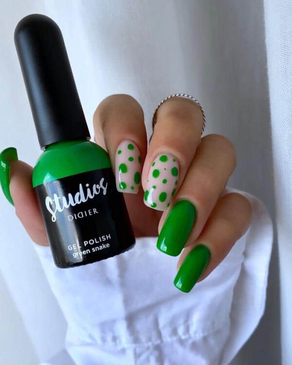 Didier Lab Gel nail polish Studios, Green snake, 8ml - imagine 2