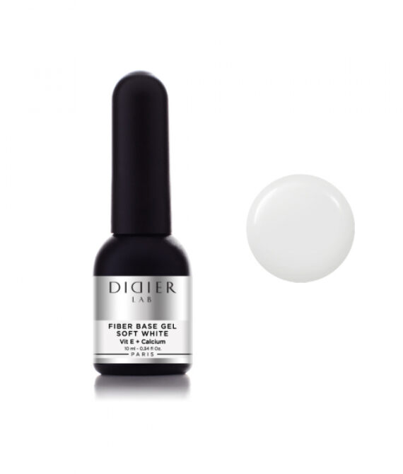 Fiber base gel „Didier Lab”, Soft White, 10 ml
