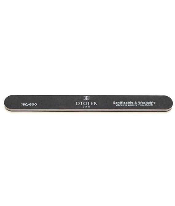 Nail file, Straight, Black, 180/600