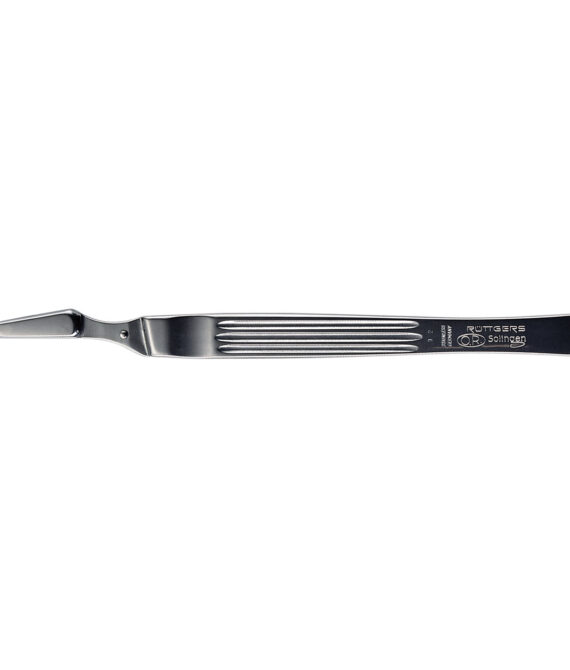 Mâner pentru bisturiu OR, inox 14,5 cm”