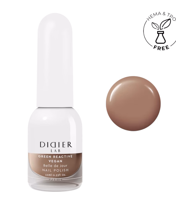 Lac de unghii clasic Green Reactive Vegan Belle De Jour Didier Lab 10ml