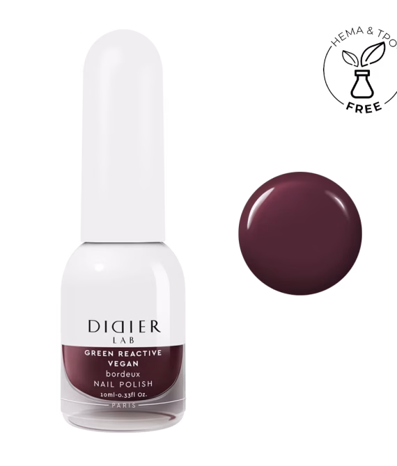 Vernis Clasic Green Reactive Vegan Bordeaux Didier Lab 10ml
