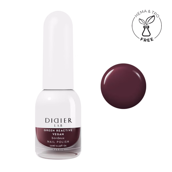 Vernis Clasic Green Reactive Vegan Bordeaux Didier Lab 10ml