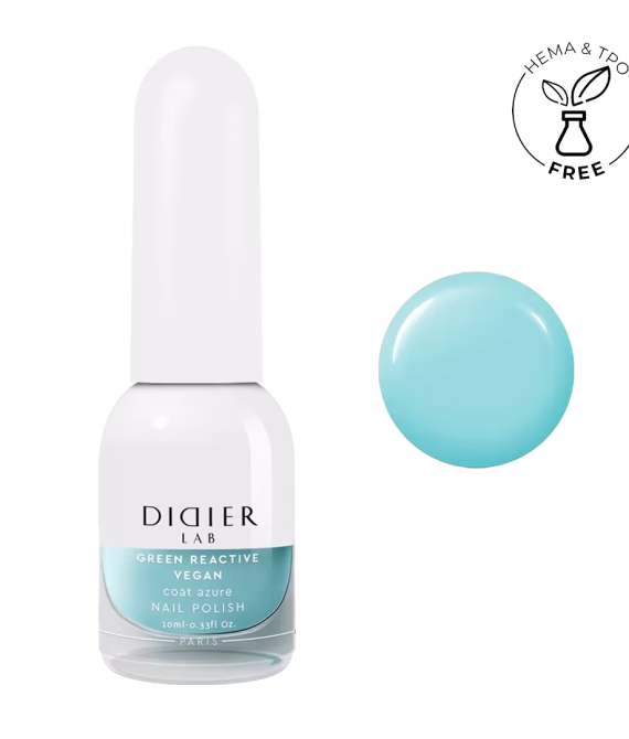 Vernis Clasic Green Reactive Vegan Coat Azure Didier Lab 10ml