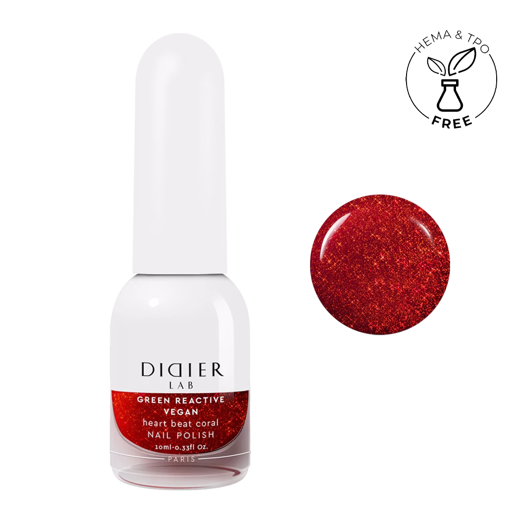 Vernis Clasic Green Reactive Vegan Heart Beat Coral Didier Lab 10ml