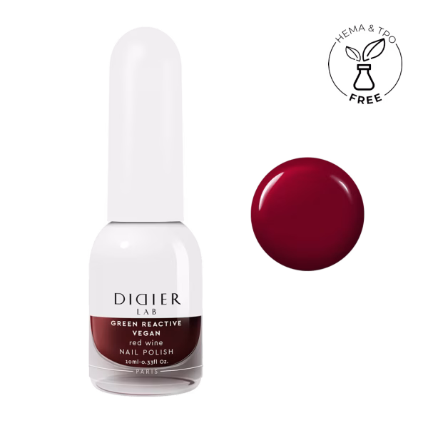 Vernis Clasic Green Reactive Vegan Red Wine Didier Lab 10ml