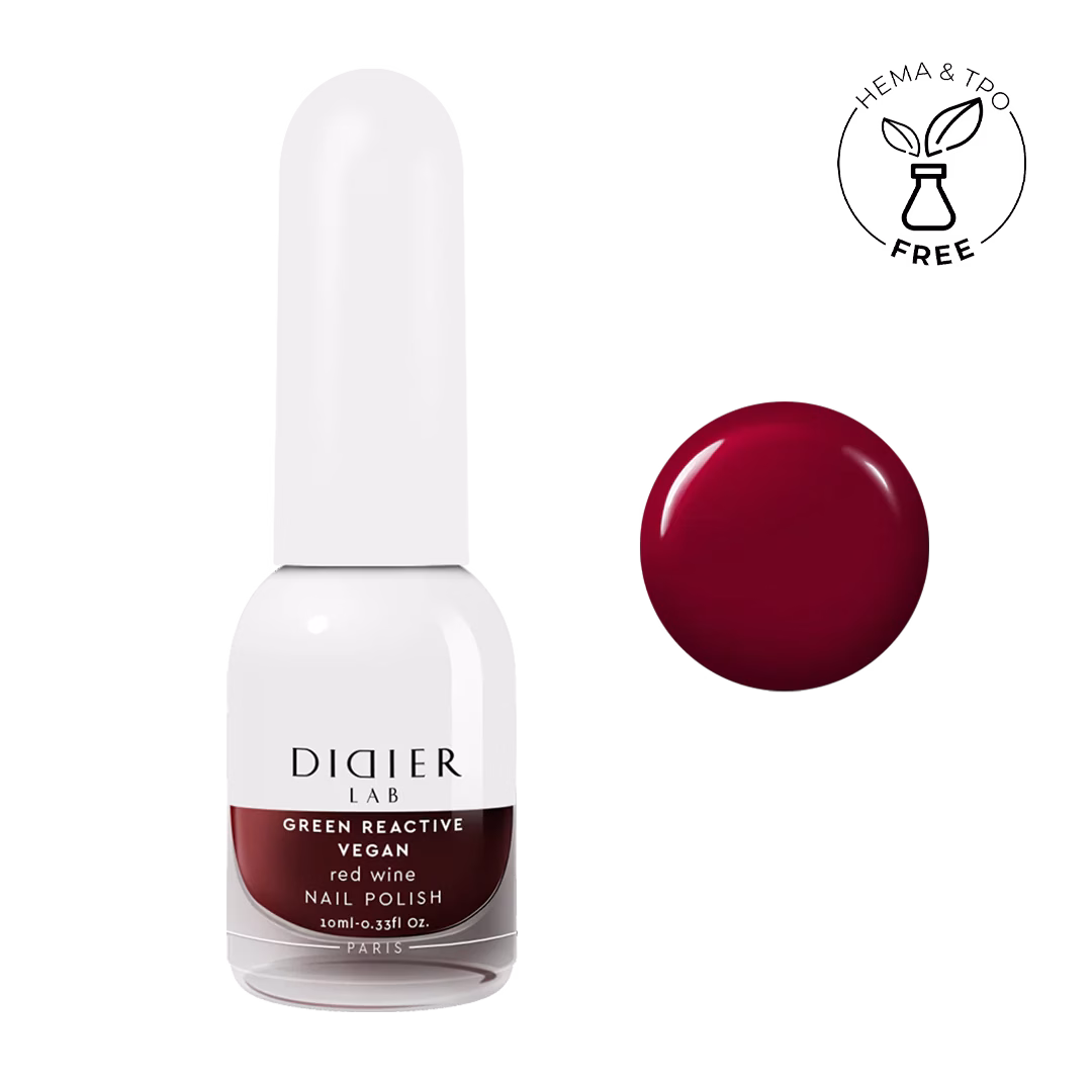 Vernis Clasic Green Reactive Vegan Red Wine Didier Lab 10ml