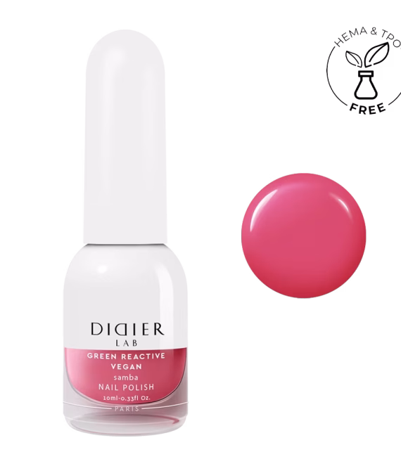 Lac de unghii clasic Green Reactive Vegan Samba Didier Lab 10ml