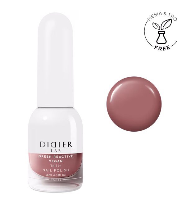 Lac de unghii clasic Green Reactive Vegan Tell It Didier Lab 10ml